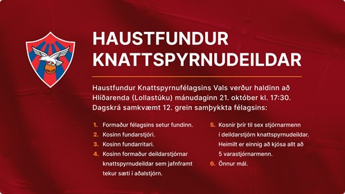 Haustfundur kd.